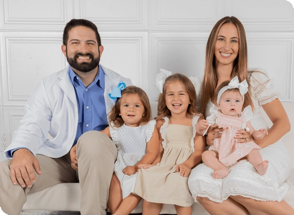 Dr. Javier Cutino with his family